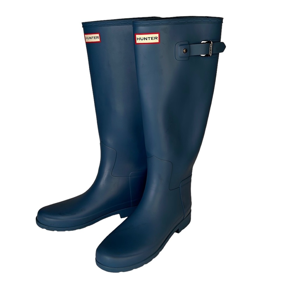 Hunter Tall Boots Blue Sz 8